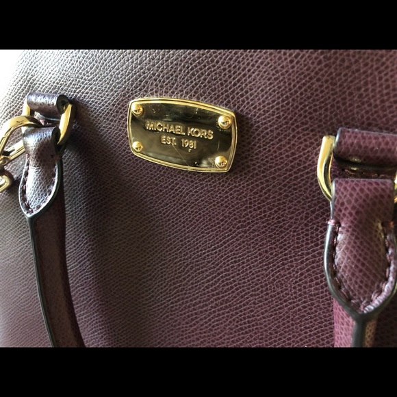Burgundy Michael Kors Purse - Picture 2 of 5